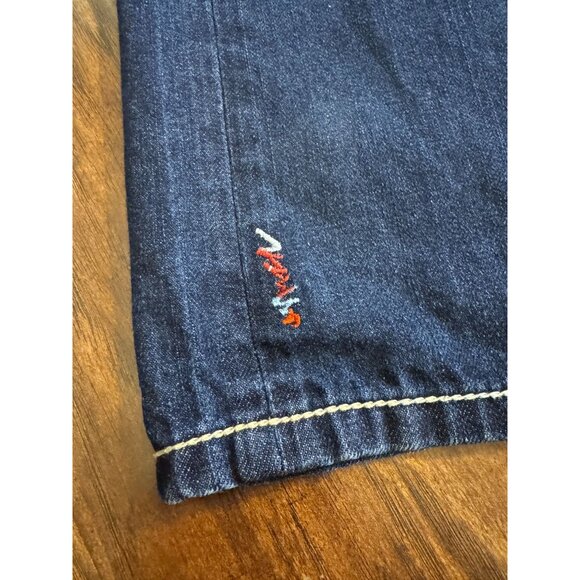 VTG Coogi Mens Straight-Leg Blue Denim Jeans Embroidered Pockets 38 x 34 Y2K Hip - Picture 10 of 10